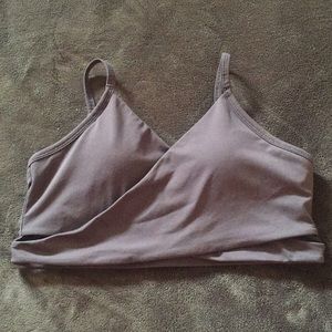 Cross front Fabletics sports bra